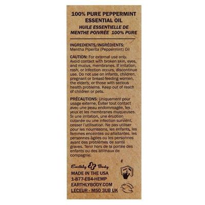 Earthly Body - 100% Pure Essential Oils Peppermint 10 ml