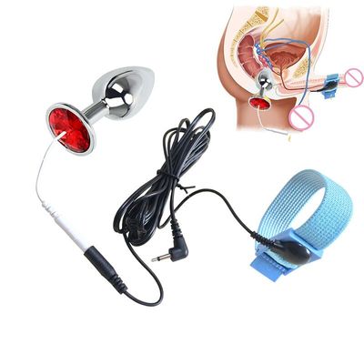 Buy Electro Stimulation Physiotherapy Cock Rings Electric Shock Metal