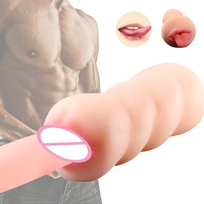 4D Realistic Deep Throat Male Masturbator Silicone Artificial Vagina Erotic Oral Sex Masculino Toy Sex Toys for Men