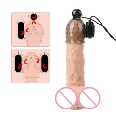 VATINE Male Masturbator Lasting Trainer Glans Ring Penile Erection Trainer Penis Massager Adult Sex Toy Vibrator