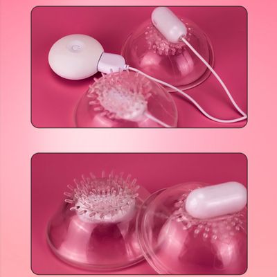 Soft Breast Vibrating USB Rechargeable Female Nipple Sucker Pussy Clitoris Massager Breast Stimulator Enlarger Suction Sex Toys