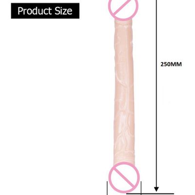 KAMAHOUSE PREMIUM QUALITY LESBIAN REALISTIC FLEXIBLE 10 INCHES HUGE DOUBLE ENDED LONGDONG DILDO