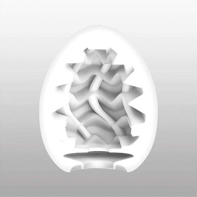 Tenga - Masturbator Egg Wavy II (White)