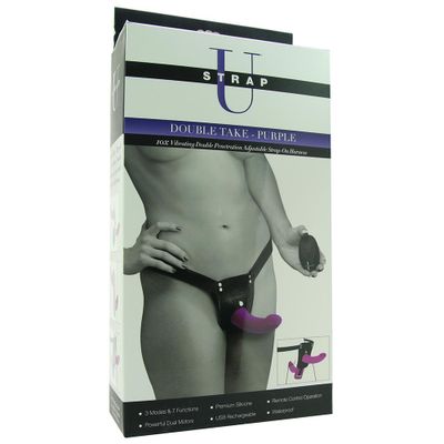 U Strap Double Take Vibrating Dildo & Harness