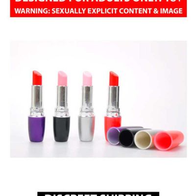Oh! Kiss Me Lipstick Vibrator Discreet Lipstick Vibrator Adult Massager Clitoris G-Spot Vagina Stimulator By Naughty Nights + Free kaamraj Lube