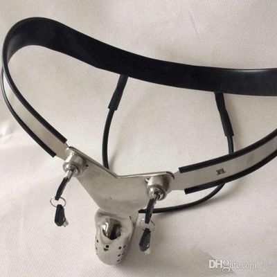 Male Chastity Devices Adjustable Stainless Steel Curve Waist Chastity Belt with Full Closed Winding Cock Cage BDSM Sex Toy