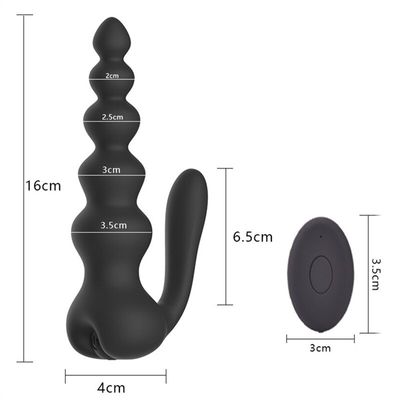 Masturbation Anal Plug Silicone Anal Beads Wireless Remote Control 10 Speed Vibrator Butt Plug Sex Toys For Women Men