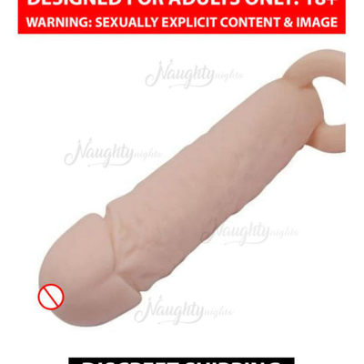 2.5 Inch Extension Penis Sleeve With Cock Ring By Naughty Nights