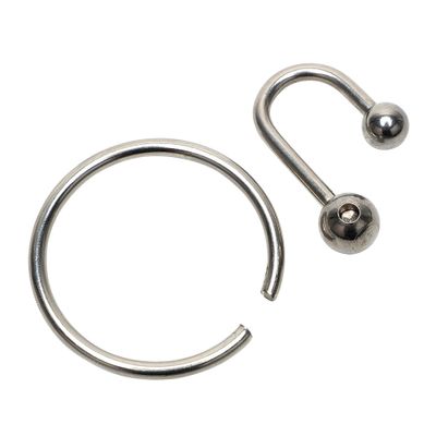 IKOKY Penis Plug Male Chastity Device Urethral Dilator Penis Rings with Head Ring Stainless Steel Catheter Sound Beads