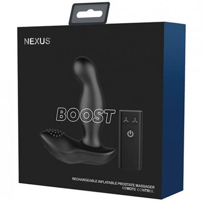 Nexus Boost Prostate Massager W/inflatable Tip &#8211; Black