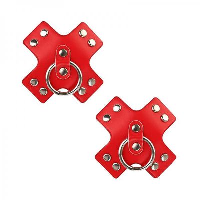 Neva Nude Reusable Pasty Nipple Ring Red