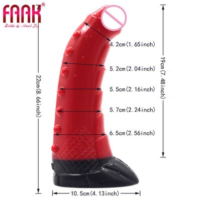 FAAK Color Dildo G-spot Vaginal Anal Oral Manual Sucker Clitoral Massager Male Anal Plug Female Masturbation Anal Expander Shop