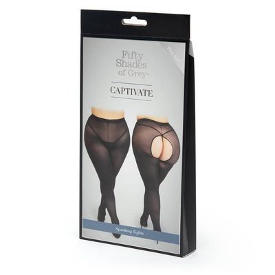 Fifty Shades of Grey - Captivate Spanking Tights Costume Plus Size Queen (Black)