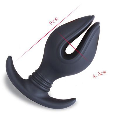 Soft Silicone V Port Anal Plug Toys Opening Butt Plug Speculum Prostate G-Spot Massage Anus Extender Anal Sex Toys for Woman Men