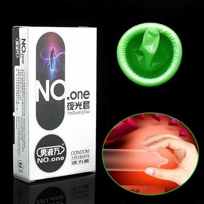 Super Thin Natural Latex Night Glowing Condom Adult Men Long Lasting Condoms Lubrication Safer Sex Penis Sleeve Condoms 8pcs/box