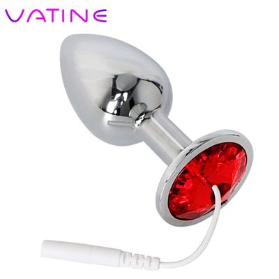 VATINE Medical Themed Toys Accessories  Sex Toys for Men Women Electro Butt Plug Metal Therapy Massager Electric Shock Anal Plug