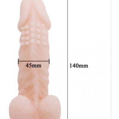 KAMAHOUSE Baile 5.5 Wolftooth Cyber-skin Penis Sleeve Washable & Reusable Delay & Extra Time Penis Sleeve For Men