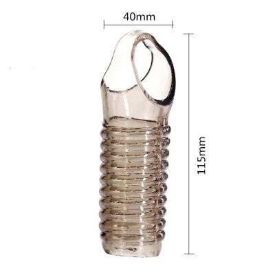 Penis Enlargement Penis Extender Silicone Sleeve Attachment Cock Rings Dildo Sex Toys For Couple Men Adult toys Reusable Condoms