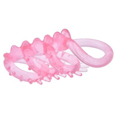 Silicone Master Triple Ticklers Cock Ring Massager Relax Passion For Men Solar Erotic Extender Delay Ring Sexy Health Care