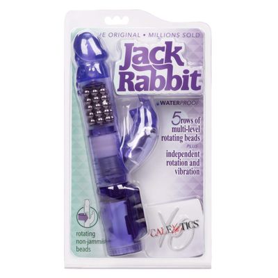 California Exotics - Jack Rabbit Waterproof 5 Rows Jack Rabbit Vibrator (Purple)