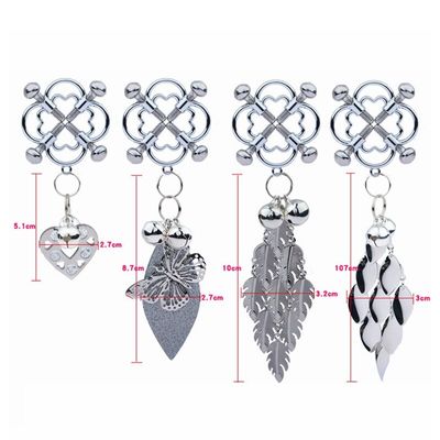 1Pair Bells Pendant Nipple Clip Female Erotic New Breast Stimulation Couples Flirting Silver Sexy BDSM Accessories Nipple Clips