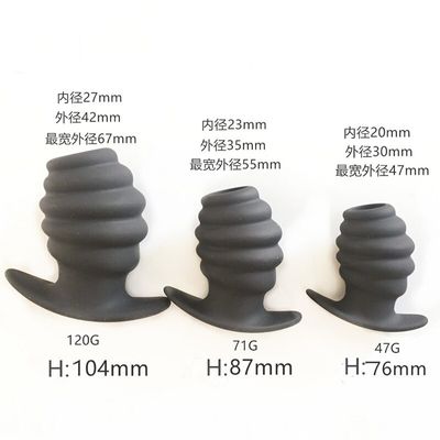 Silicone Speculum Hollow Anal Plug 3 Sizes Gay Sex Anal Enema Douche Anal Dilator Enema Cleaning Sex Toy