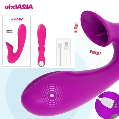 Clit Sucker Vibrator Dildo Tongue Vibrating Nipple Sucking Blowjob Clitoris Stimulator Etotic Sex Toys For Women Masturbator