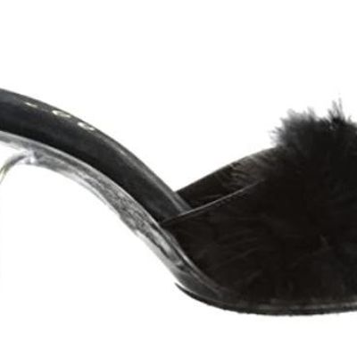 Ellie Sasha Marabou 3" Slip-On