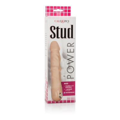 California Exotics - Power Stud Waterproof Rod Dildo Vibrator (Beige)