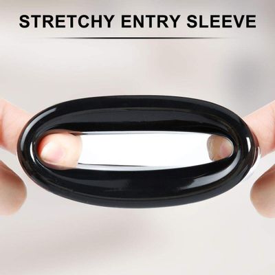 2-Pack Rubber Openings Entry Sleeves Tight O-Ring Air Seal for Automatic Penis Vacuum Pump
