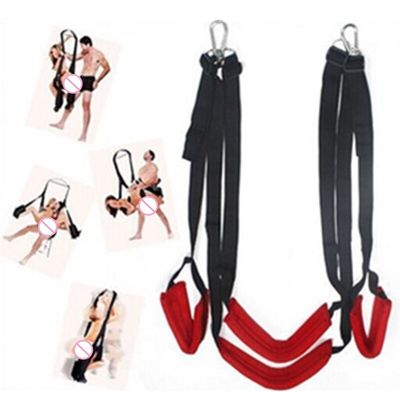 Soft Material Sex Furniture Fetish Bandage Love Sex Swing Chairs Hanging Door Swing Sex Erotic Toys For Couples