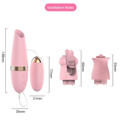 Variety lover frequency conversion silicone jumping egg tongue licking second tide sucking fun jumping egg adult sex toy masturb