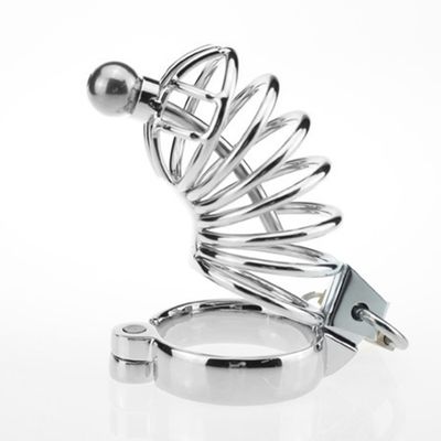 Metal Penis Cock Ring Chastity Lock Cage Body Massager  Stainless Steel Cock Lock Bondage Adult Products Couple Flirting Sex Toy