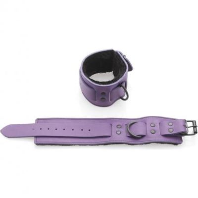 Cave Wrist Restraints Leather Purple