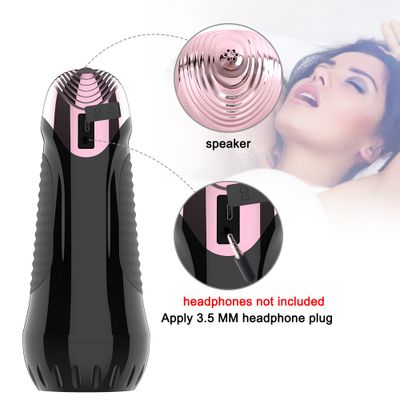 GUIMI Male Masturbator Cup Automatic Sex Toys for Men Sucking Oral Sex Artificial Vagina Clamping Real Pussy Moan Sex Machine