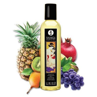 Shunga - Erotic Art Erotic Massage Oil Libido Exotic Fruits 8.5oz