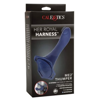 California Exotics - Her Royal Harness ME2 Thumper Vibrating Dildo (Purple)