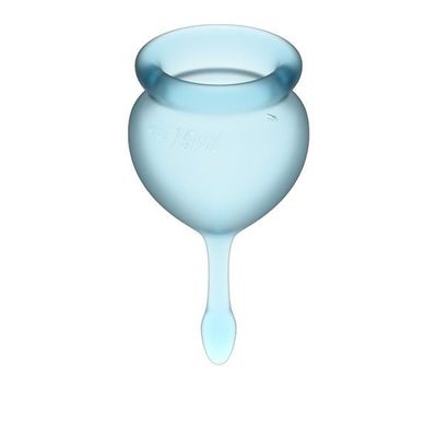 Satisfyer - Feel Good Menstrual Cup Set (Light Blue)