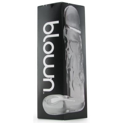 Blown Large Realistic Glass Dildo