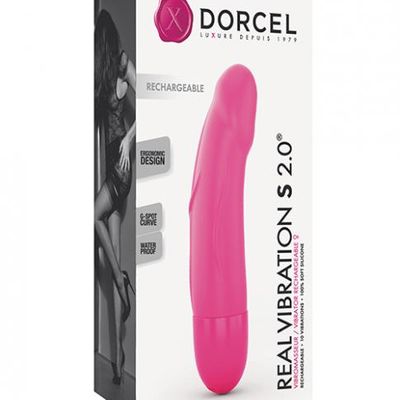 Dorcel Real Vibrator S 6&#8243; Rechargeable Vibrator &#8211; Pink