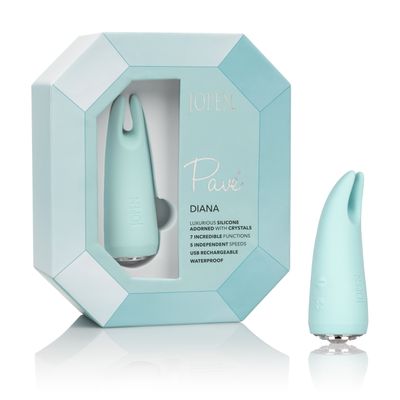 Calexotics - Pave Vibrating Silicone Clit Massager Diana (Blue)