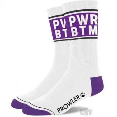 Prowler Pwr Btm Socks Wht/prp