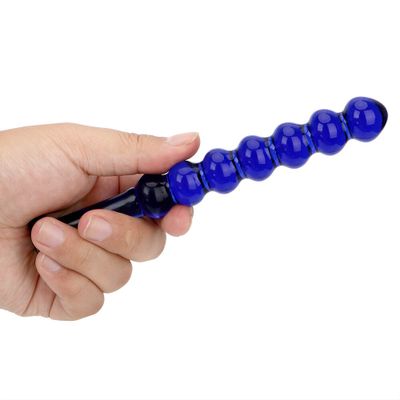 OLO Glass Dildo Anal Plug Crystal Balls Butt Plug 7 Beads Pyrex Prostate Massage Fake Penis Sex Toys for Women Men