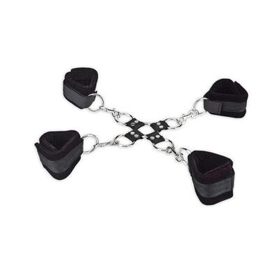 Lux Fetish - 5PC Hogtie Bondage Set (Black)