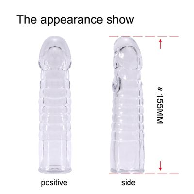 Condoms Penis Enlargement Condoms Male Big Penis Extension Sleeves Reusable Condom Dick Extender Adults Sex Toys for Man