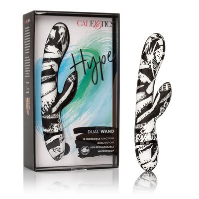 Calexotics - Hype Dual Wand Rabbit Vibrator  (Multicolor)