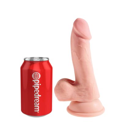 Pipedream - King Cock Plus 3D Triple Density Cock with Balls Dildo 6.5" (Beige)