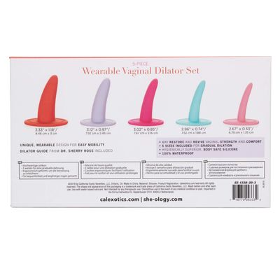 California Exotics - She-ology 5 piece Wearable Vaginal Dilator Set (Multi Colour)