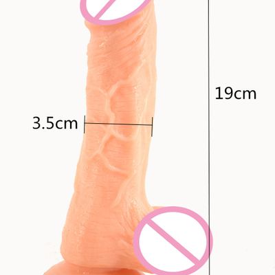 FAAK Realistic dildo suction cup flesh fake penis artificial dick sex toys for women lesbian masturbate anal stopper expansion