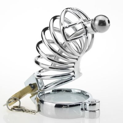 Metal Penis Cock Ring Chastity Lock Cage Body Massager  Stainless Steel Cock Lock Bondage Adult Products Couple Flirting Sex Toy